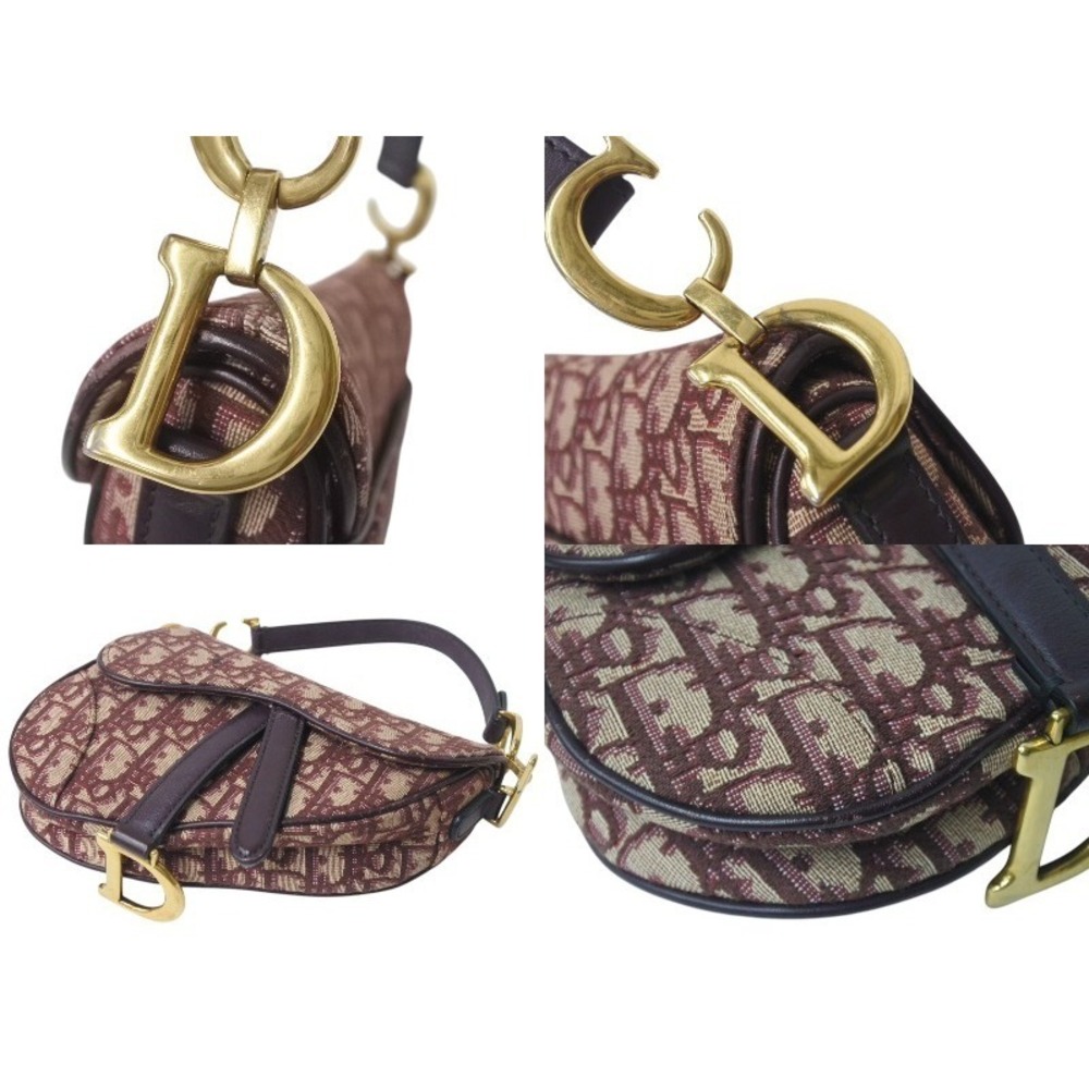 Christian Dior Oblique Saddle Bag Trotter Red - Picture 6 of 8